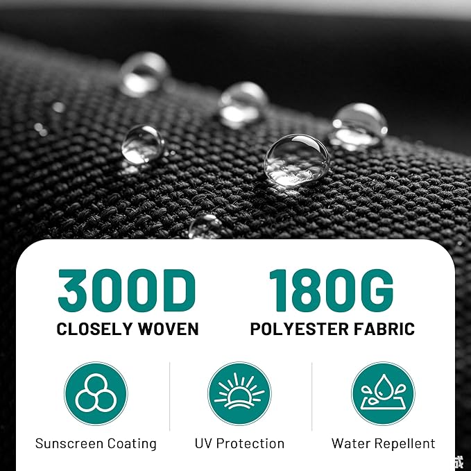 AreShark 9FT Patio Umbrella Replacement Canopy – Durable UV Protective Outdoor Table Market Umbrella Top for 8 Ribs, Canopy Only with Air Vent
