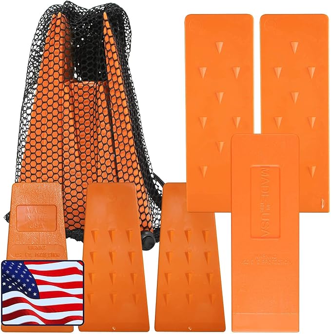 Felling Wedges, Tree Felling Wedges for Tree Cutting, Logging Wedge Set for Chain Saw, 5.5" (3-Pack) and 8" (3-Pack)
