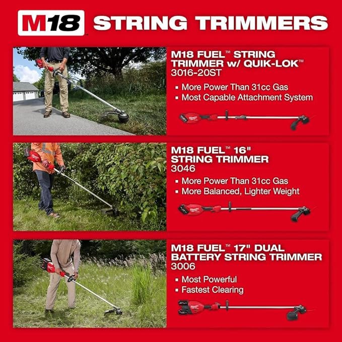 A for M18 Fuel String Trimmer with Quik-LOK Kit + TPT Premium cart tecforeman