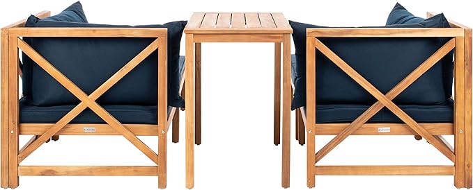 SAFAVIEH PAT6762A Outdoor Collection Ronson 5-Piece Dining Set