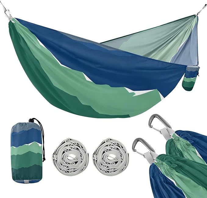 Layered Mountain Camping Hammocks with Hanging Rope Hammock for Outside Essentials