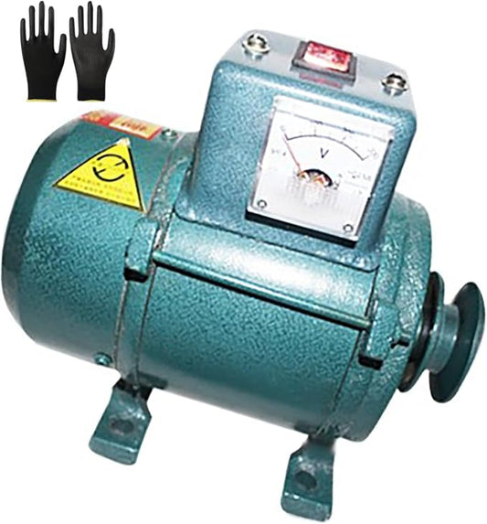 5000W/7000W 220V High Power Permanent Magnet Generator, Pure Copper Wire, Brushless Design, Pulley-Driven, For Lighting(Gloves Included)(7000w)