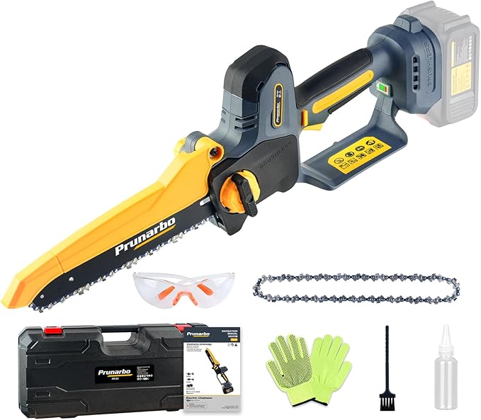 Cordless 8-Inch Pruning Chainsaw Compatible with Makita 18V Batteries, Brushless Handheld Chain Saw with Auto Oiler for Tree Trimming, Yard Maintenance & Storm Cleanup, Tool Only
