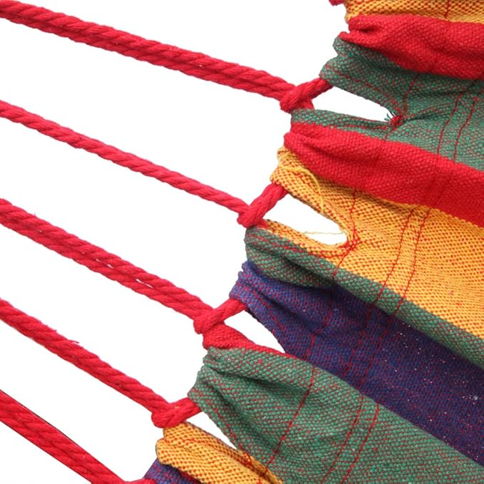 YKS Canvas Hammock (79 Inch × 34 Inch, 330 Pounds Maximum Capacity)