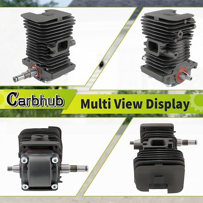 Carbhub MS180 Cylinder Piston Crankshaft for Stihl MS170 MS180 018 Chainsaw Engine Motor Cylinder Replaces 1130 020 1208, 1132 030 0402