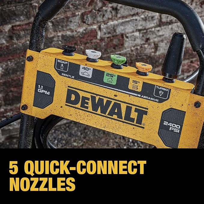 Dewalt DWPW2400R 13 Amp 2400 PSI 1.1 GPM Cold-Water Electric Pressure Washer (Renewed)