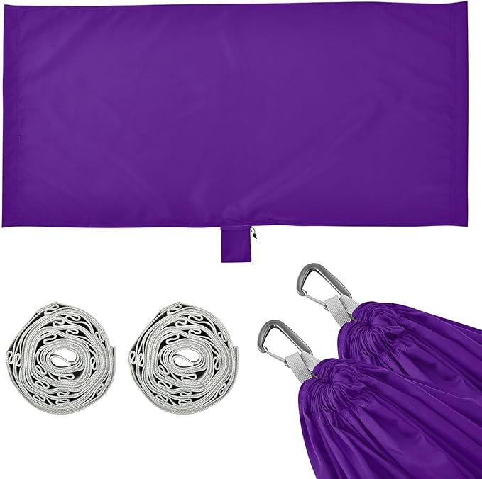 Indigo Solid Color Pure Plain Purple 330lb Capacity Camping Hammock Indoor Hammock for Outside Beach Patio Garden hamacas para Patio
