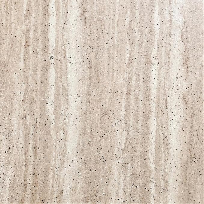 Classic Home Aiden 87" Travertine Beige Stripped Stone Outdoor Dining Table
