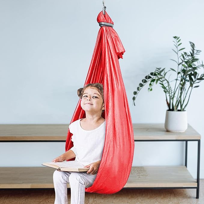Shakven Extra Sturdy Sensory Swing for Kids | Super Cuddle Indoor Swing,Ther apy Swing Hammock for Child & Adult with Au tism, ADHD, Aspergers, Sensory Integration