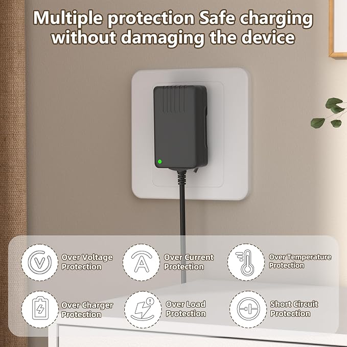 21V Mini Chainsaw Battery Charger，Lithium Battery Charger Compatible with Aker/Saker/Seyvum/O-Conn Mini Chainsaw Replace the power cord