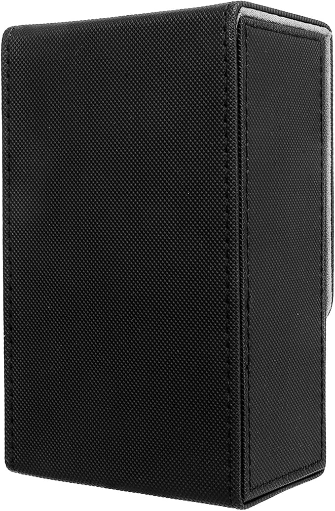 Haofy PU Leather Tarot Storage Box Sun Moon Design Large Size Felt Lined Holds 95+ Cards for Universal Standard Tarot Cards (Black)