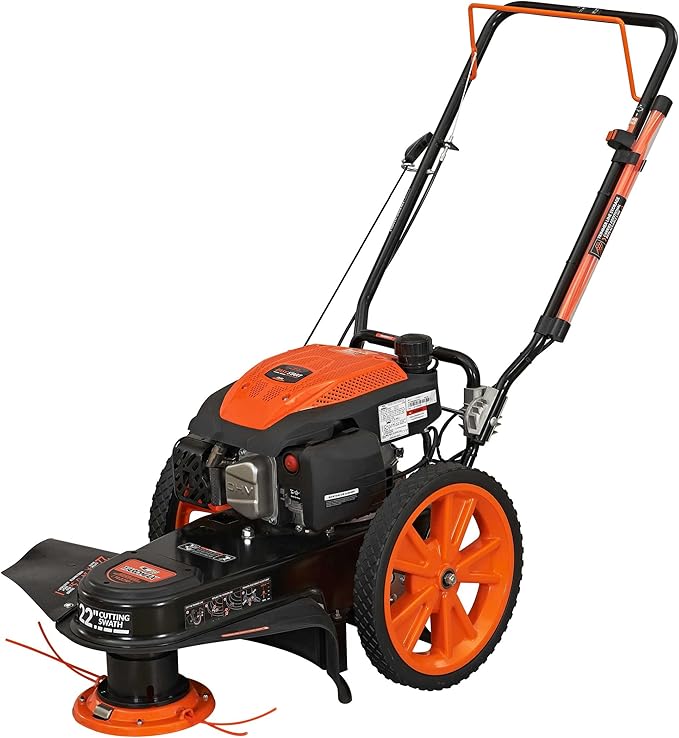 YARDMAX YL2250 22 in. 170cc Gas Walk Behind String Trimmer Mower, Orange
