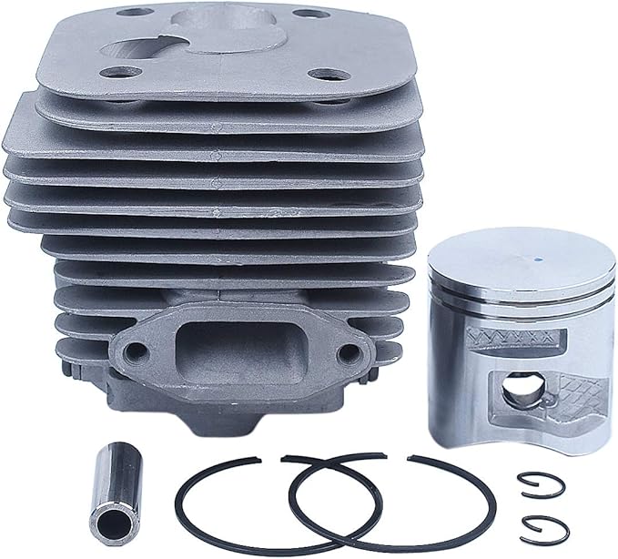 50MM Cylinder Piston Rings Kit For Husqvarna 372XP AND 365 X-TORQ Chainsaw Parts, 50MM Piston, Cylinder, 2X Piston Rings, 2XPiston Pin Clips, Piston Pin.