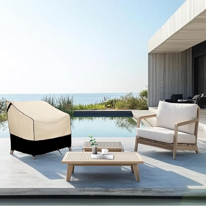 FORSPARK Waterproof Patio Furniture Covers Heavy Duty, Outdoor Chair Cover 2 Packs Fits up to 38 W x 31 D x 29 H Inches