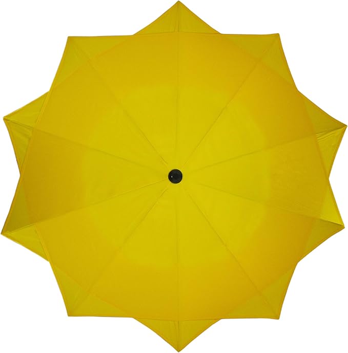 Northlight 8.85ft Outdoor Patio Lotus Umbrella with Hand Crank, Yellow