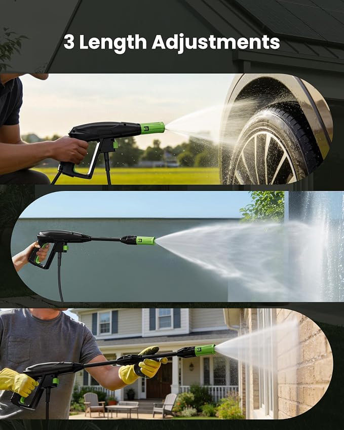 Pressure Washer, 4200 PSI 2.6 GPM Power Washer with 23FT Hose, Foam Cannon, Portable Pressure Washers Ideal for Driveway, Patio, Deck, Fence and Car Wash Home Cleaning