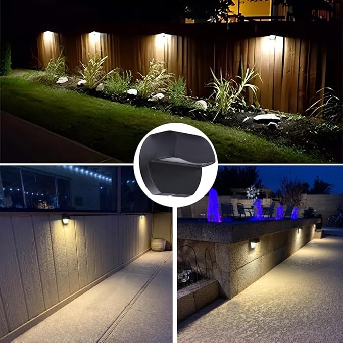 Arrownine Landscape Lighting Cast Aluminum 2.5W Deck LED Lights Low Voltage 12V Outdoor Step Light,Post Stair Fence Lighting Warm White Water Resistant IP65 Black Finish 1-Pack