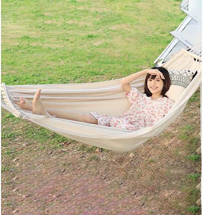 BNEI Garden Hammock - Portable Outdoor Hammock, Anti-tip, 200kg Load Capacity, Multiple, Suitable for Patio, Outdoor and Park use (1 People-A)