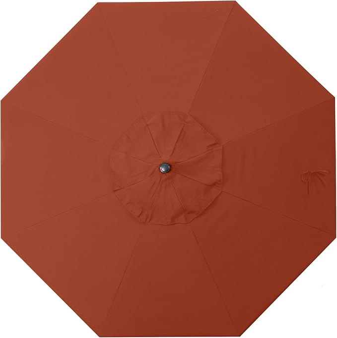 California Umbrella Replacement Canopy Cover in Sunbrella Terracotta Umbrella, 7.5' Round