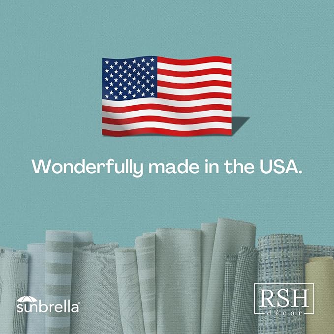 RSH DECOR: Square Throw Pillows Set of 2 | 22" x 22" | Water and Fade-Resistant Performance Fabric | Outdoor Pillow Covers with Down-Alternative Inserts | Made in USA (Divide Leaf Toffee)