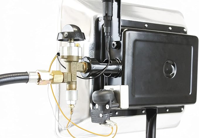 Flame King GS4200EP 13,000 BTU Propane Tank Top Heater, Great for Outdoor Jobs, Construction Sites, Campsites, Thawing and Heating Purposes Silver