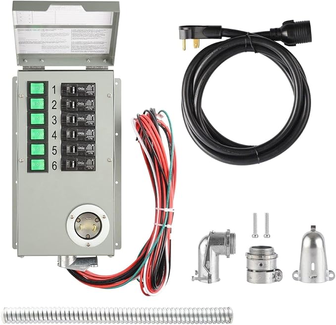 Nature's Generator Lithium 3600 Platinum PE,1 x Lithium 3600 + 1 x Pod + 4x 100w Panels + 6 Circuit Transfer Switch + 50' Cable