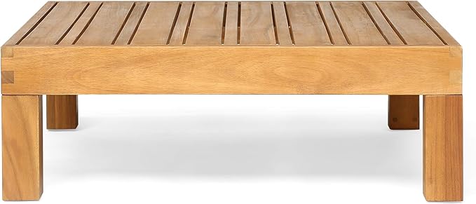 Christopher Knight Home 316576 Oana Patio Conversation Sets, Teak + Red