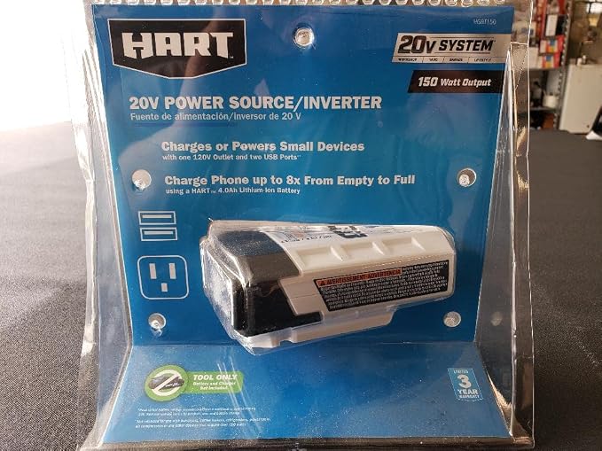 HART 20-Volt Power Source/Inverter