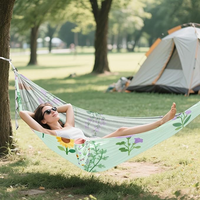 Garden Pets Outdoor Hammock with Tree Straps for Outside Beach Patio