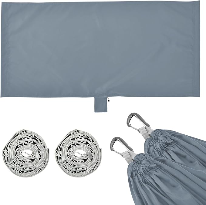 Slate Gray Solid Color Pure Plain 330lb Capacity Outdoor Hammocks Tree Hammock for Outside Camping Essentials hamaca con Base para adultos