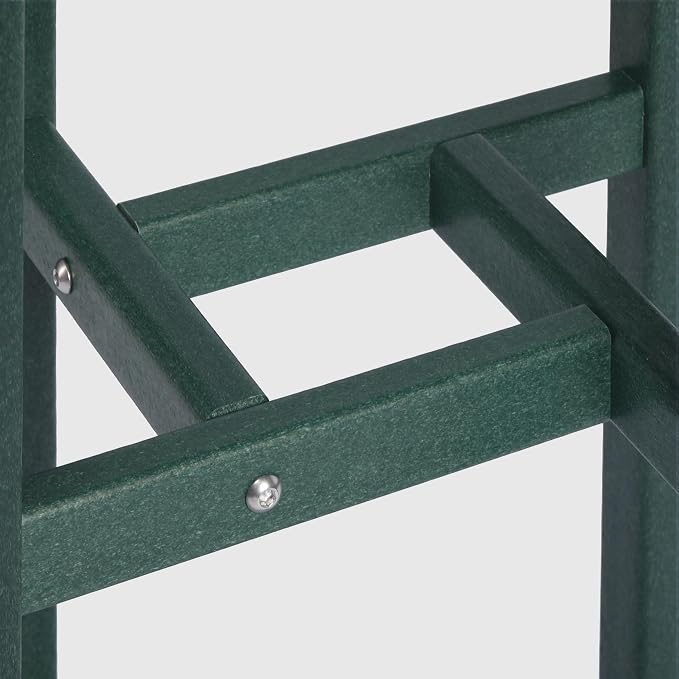 WestinTrends Malibu 42" Counter Height Round Outdoor Patio Bistro Bar Table, Dark Green