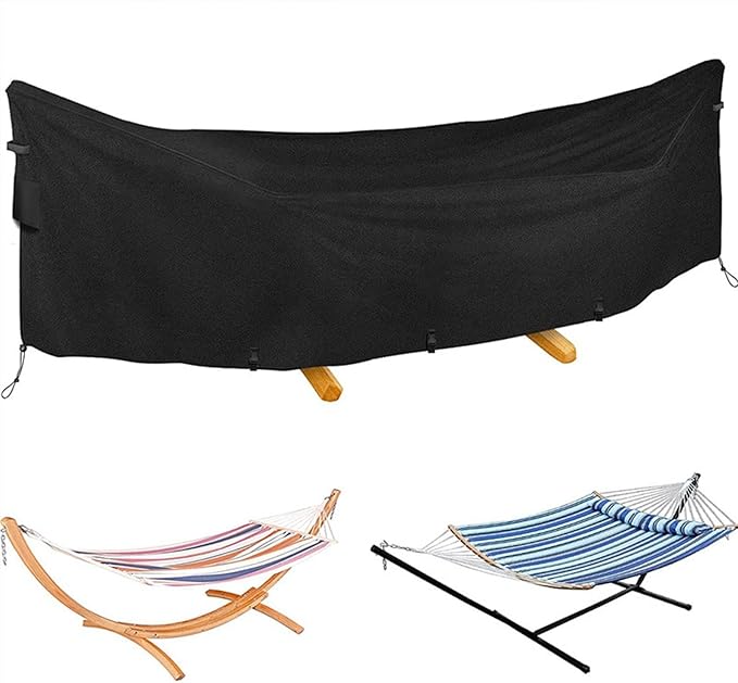 Hammock Waterproof - Waterproof Hammock, 420D Oxford Heavy Duty Hammock Stand Waterproof, Dustproof, UV Protection Outdoor Swing Chair for Garden, Wet and Rainy Season