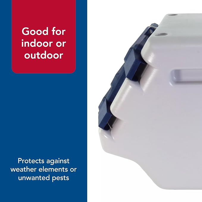 Coastal Pet Bergan Stack-n-Stor Food Storage - Stackable Dog & Cat Food keeping Container - Outdoor Vault to Protect from Pests & Weather - Durable Storage Bin - 24 Gallons