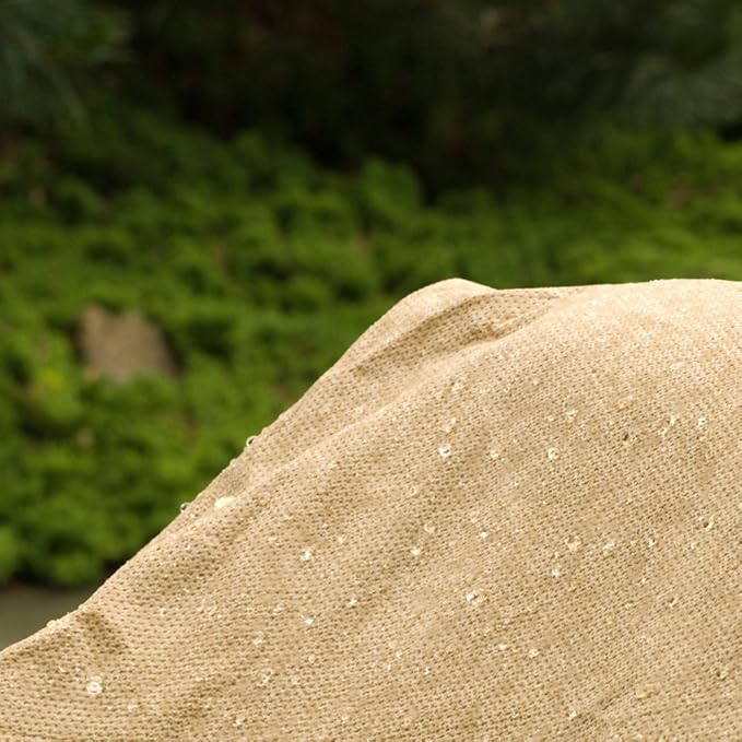 Budge All Seasons Patio Chaise Cover Lightweight, UV-Resistant, Large, Tan