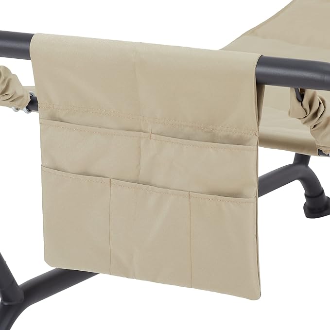 SEDLAV Belden Park Polyester Hammock with Stand and Pillow, 90.55" L x 38" W x 32" H (Beige)