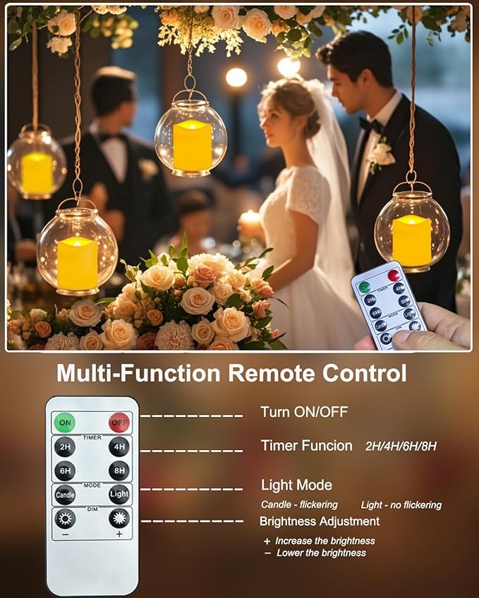 6 Pack Rechargeable tea lights with Remote Timer & Charging Base, Realistic Flickering Flameless Votive Led Tea Lights Candles, Tealights Candles for Wedding,Halloween,Christmas,Home Decorations
