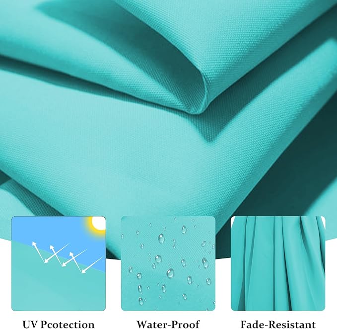 10FT Patio Umbrella, Outdoor Offset Cantilever Umbrella with Sturdy 8 Ribs and Reinforced Base, Easy Tilt Adjustment for Backyard Pool Garden,Peacock Blue