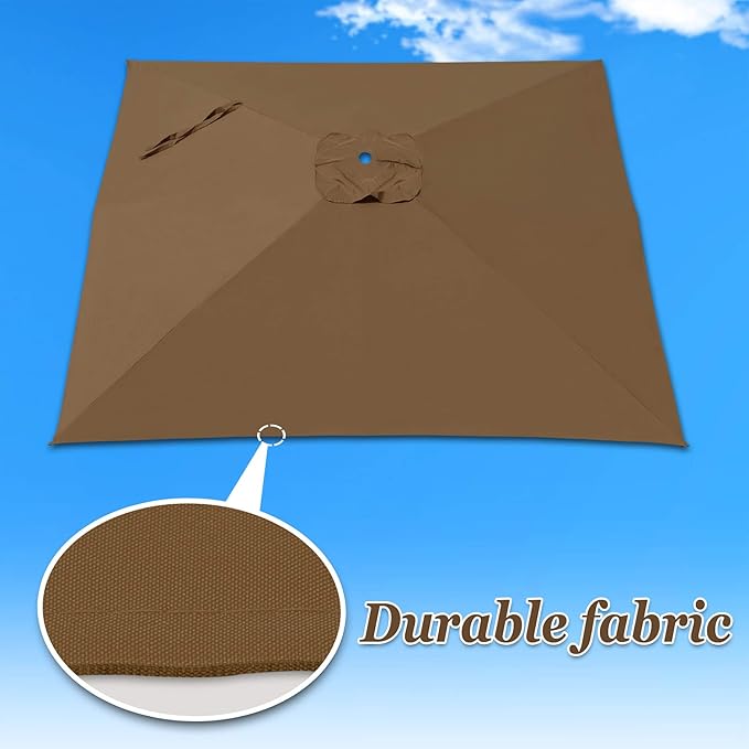 Replacement Umbrella Canopy for 8.2ft x 8.2ft 8 ribs in (Canopy Only)