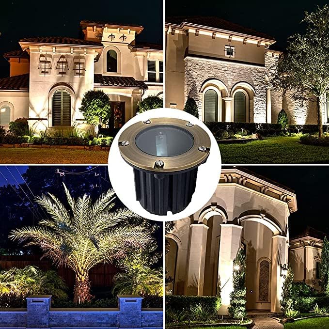LED Low Voltage Landscape Lighting Well Lights 112, 173,174 (173 Bulb Included, 4 Pack)