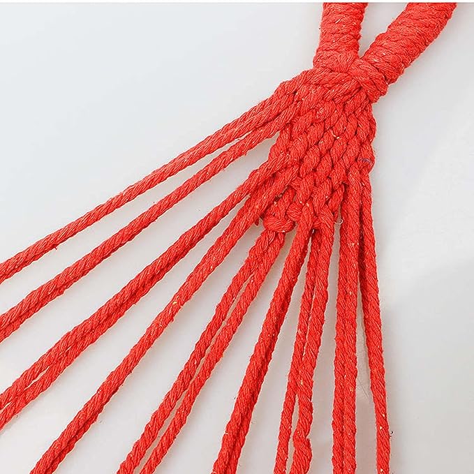 Hammocks for Camping Outside, Double Hammock with Straps, Hammocks for Trees Chair, Traditional Cotton Rope Hammock, for Outdoor Patio Backyard Poolside