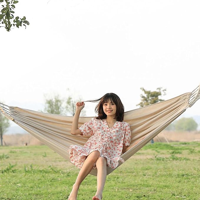 BNEI Garden Hammock - Portable Outdoor Hammock, Anti-tip, 200kg Load Capacity, Multiple, Suitable for Patio, Outdoor and Park use (1 People-A)