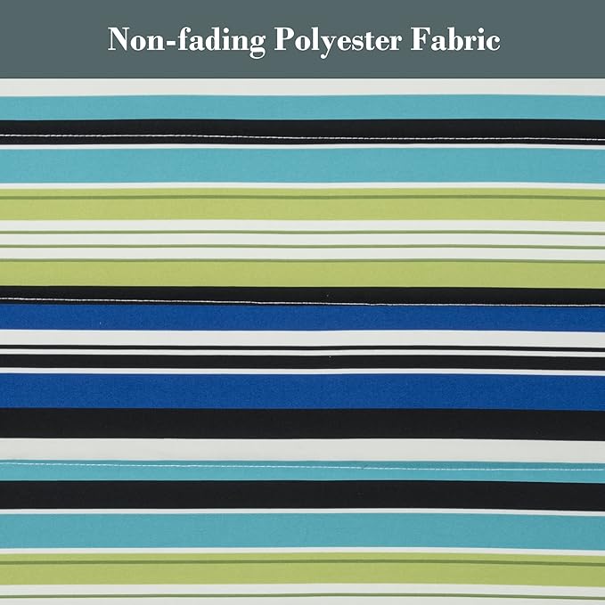 SUNCREAT Outdoor Double Hammock Pad, Soft Comfortable Polyester Pad, Green Stripes
