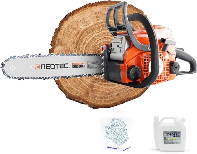 31.8cc Gas Chainsaw, 14 Inch Top Handle Chain Saw, Ergonomic Gas Powered Saw for Home & Outdoor Wood Cutting Tasks, NS832