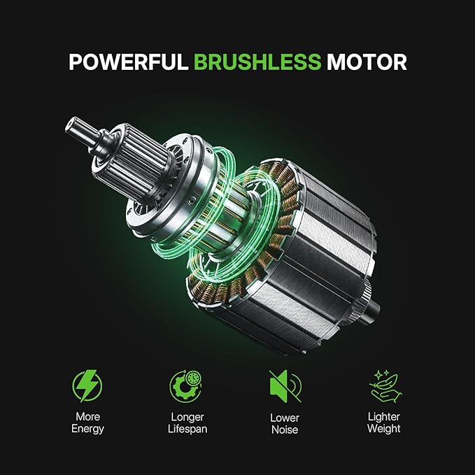 WORKIT Brushless String Trimmer 14"- 20V Cordless Weed Wacker with 2×4.0Ah Batteries, 0.095" Dual Line Auto Feed, Lightweight Battery Powered Weed Eater for Yard,Lawn & Garden