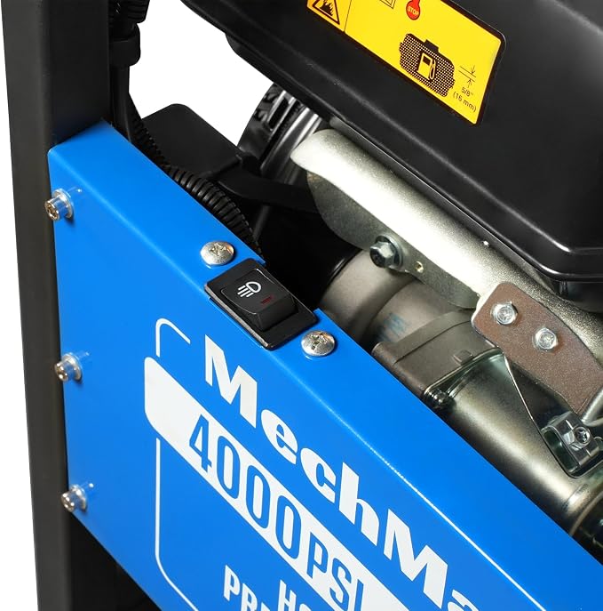 MechMaxx 4000 PSI 4 GPM Kohler E-Start Engine Hot Water Pressure Washer Skid Mounted with 245 Gal Tank, Model HPW40KBT