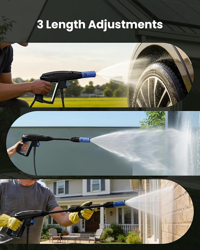 Pressure Washer, 4200 PSI 2.6 GPM Power Washer with 23FT Hose, Foam Cannon, Portable Pressure Washers Ideal for Driveway, Patio, Deck, Fence and Car Wash Home Cleaning