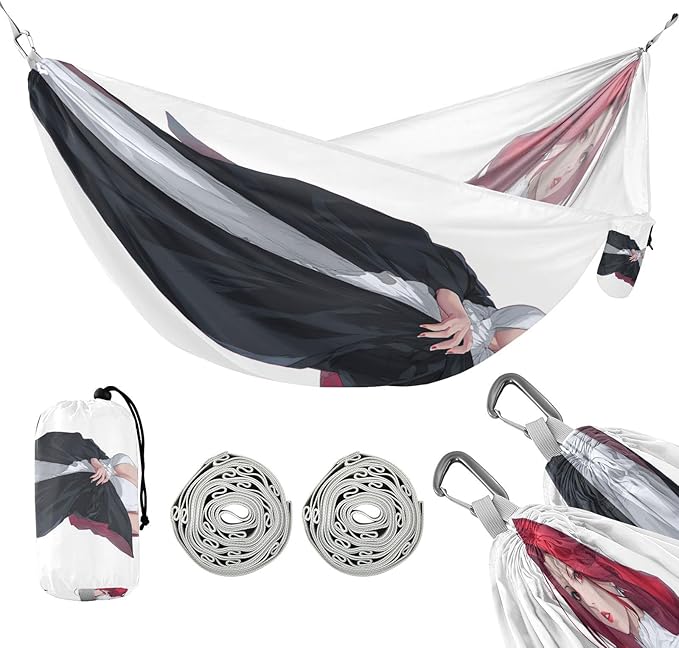 Sexy Vampire Anime Hammocks with Hanging Rope Hanging Hammock for Patio Backyard Lounge Base