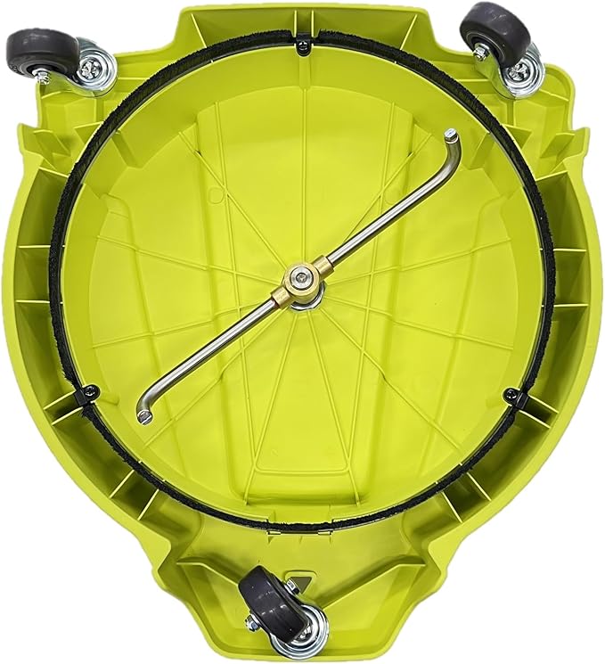 RYOBI 15 in. 3400 PSI Gas Pressure Washer Surface Cleaner with Caster Wheels, Yellow, RY31SC15
