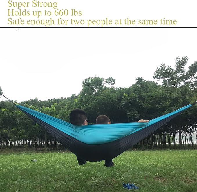 Hammocks for Outside 2 Person Heavy Duty, Hammocks for Trees Chair, Hammock Camping with Net, Quick Dry Hammock, for Backyard, Porch, Outdoor and Indoor Use