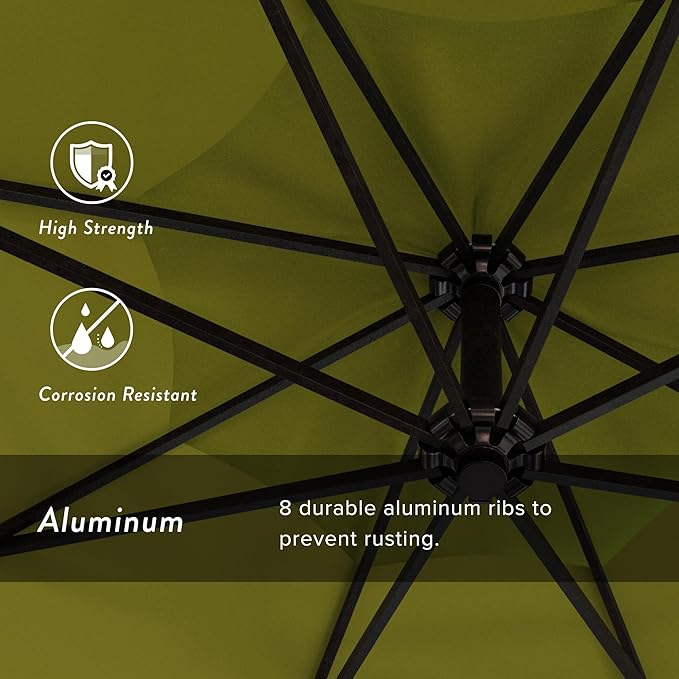 California Umbrella 9-Foot Offset Cantilever Patio Umbrella Infinite Tilt